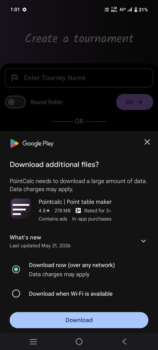 Install and let the designs download