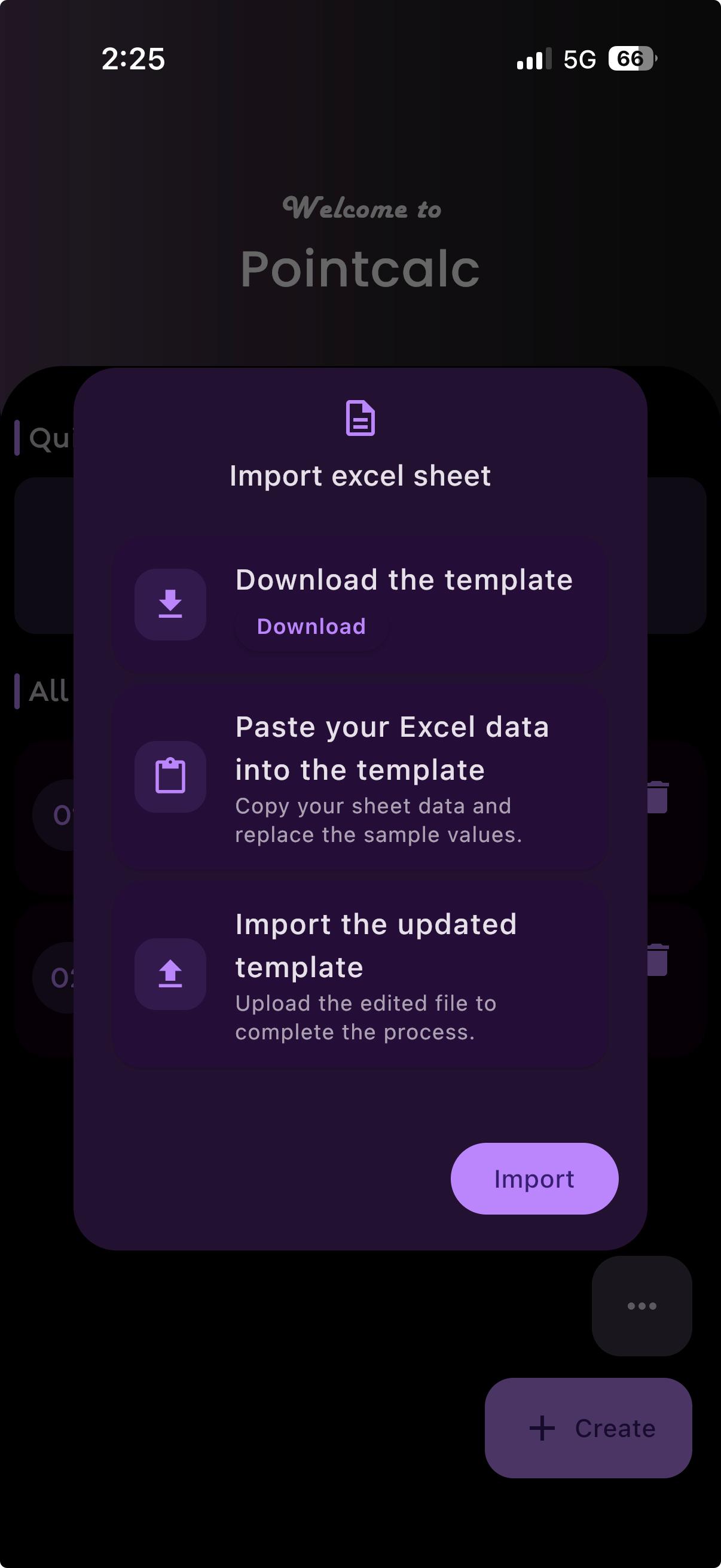 Build from a spreadsheet