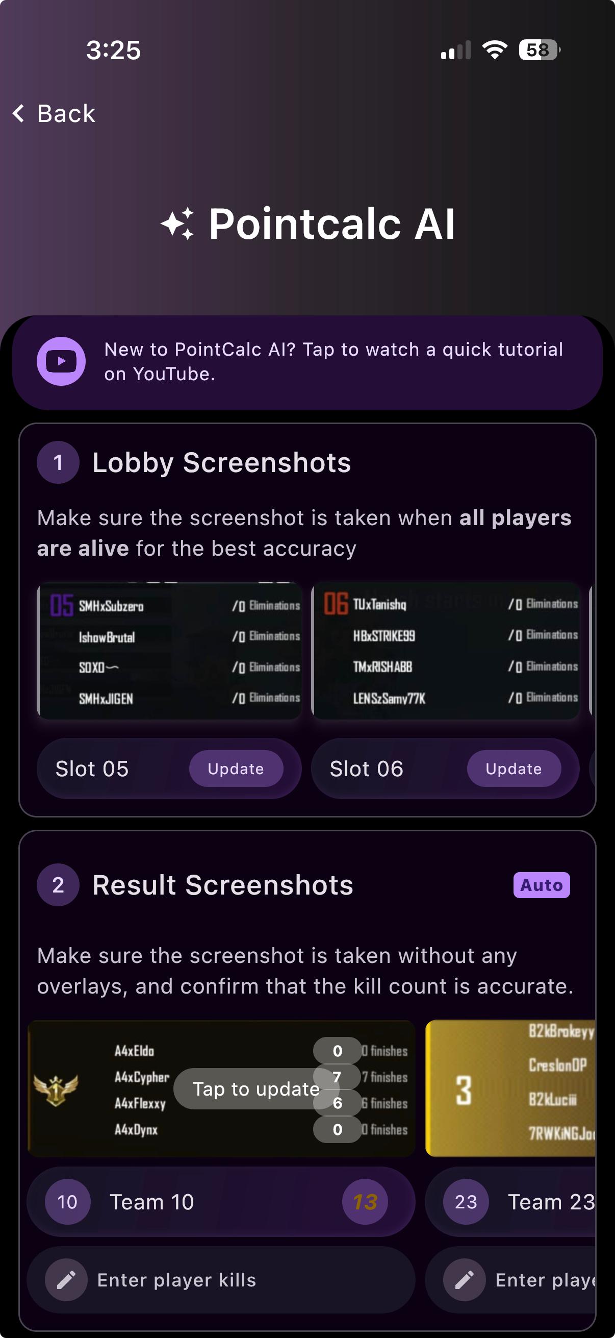 Let PointCalc read them
